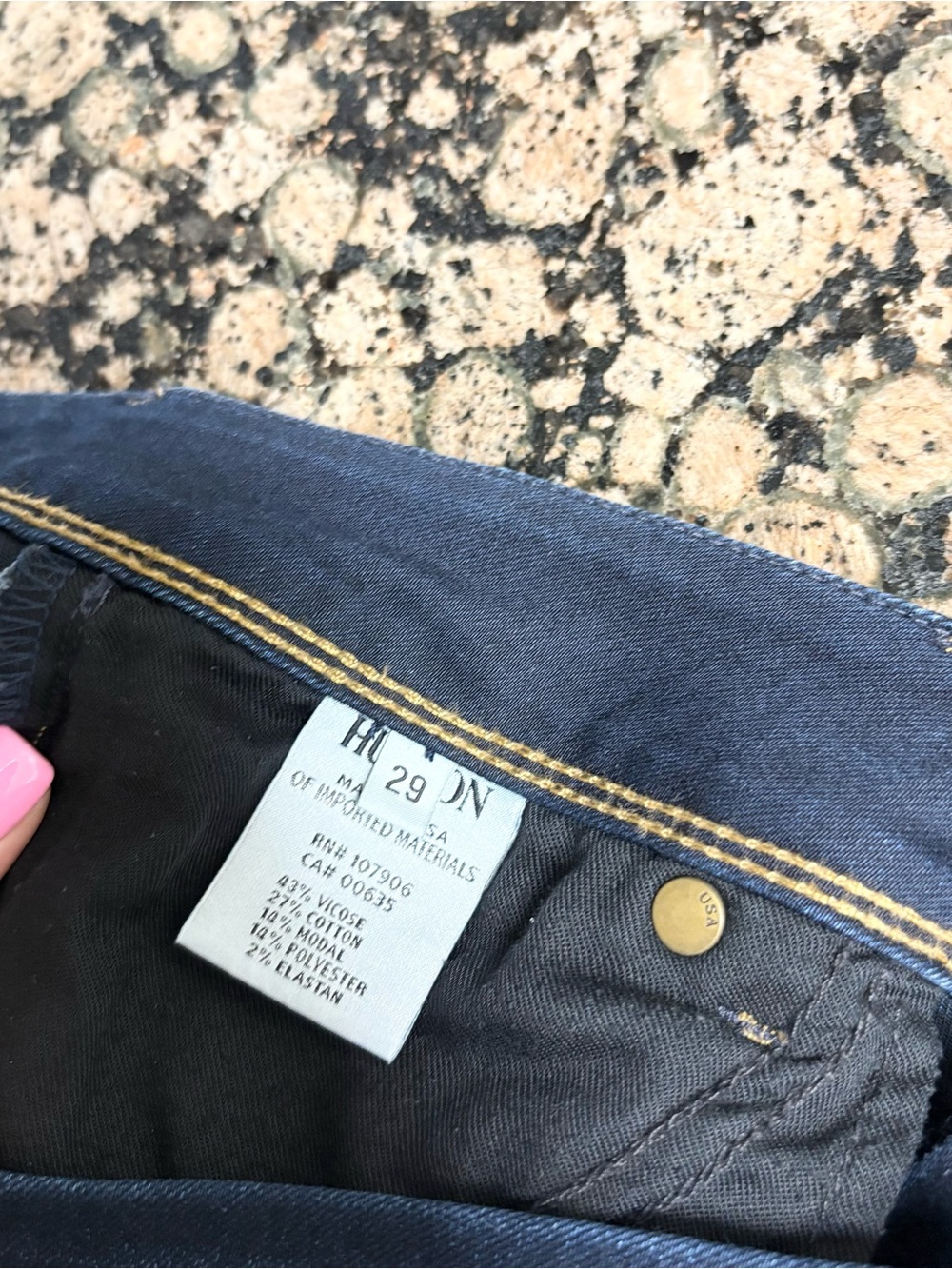 Hudson Beth Baby Boot Cut Jeans Womens Blue Mid Rise Flap Pocket Stretch Size 29 - Picture 6 of 8